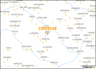 map of Campeche