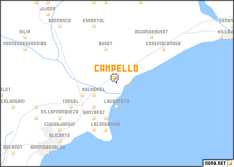 map of Campello