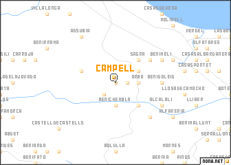 map of Campell