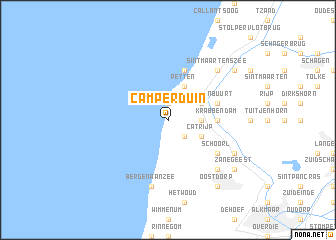 map of Camperduin
