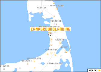 map of Campground Landing