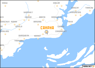 map of Cẩm Phả