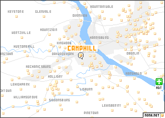 map of Camp Hill