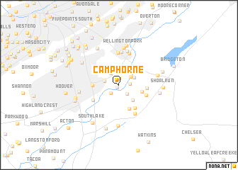 map of Camp Horne