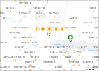 map of Campi Bisenzio