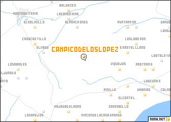 map of Campico de los López