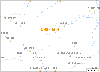 map of Campigna