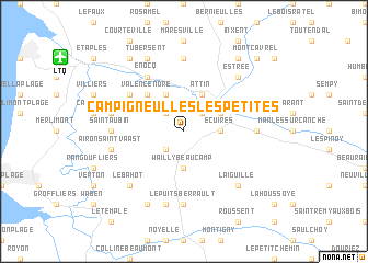 map of Campigneulles-les-Petites