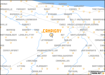 map of Campigny