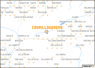 map of Campillo de Mena