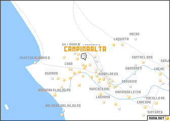 map of Campiña Alta