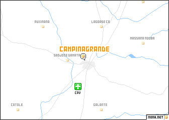 map of Campina Grande