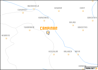 map of Çampınar