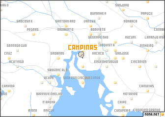 map of Campinas