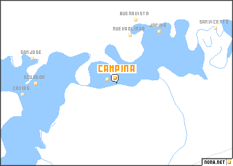 map of Campina