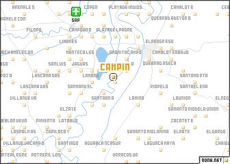 map of Campín