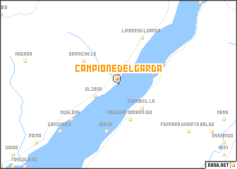 map of Campione del Garda