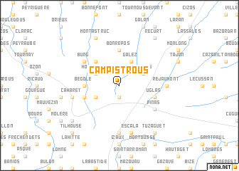 map of Campistrous