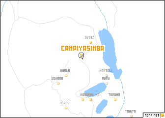 map of Campi ya Simba