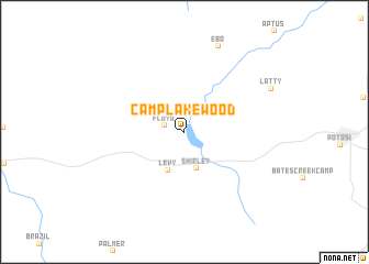 map of Camp Lakewood