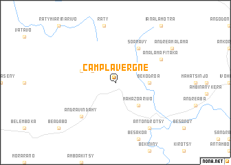 map of Camp Lavergne