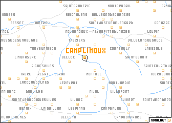 map of Camplimoux