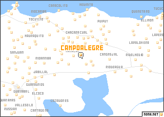 map of Campo Alegre