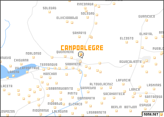 map of Campo Alegre