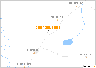map of Campo Alegre