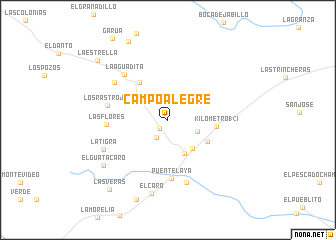 map of Campo Alegre