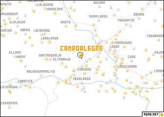 map of Campo Alegre