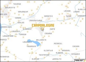 map of Campo Alegre