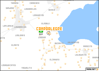 map of Campo Alegre