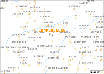 map of Campo Alegre