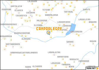 map of Campo Alegre