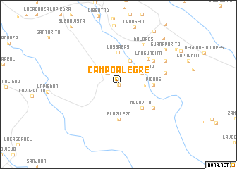 map of Campo Alegre