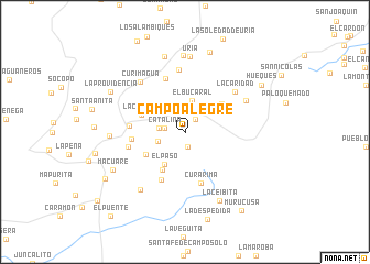 map of Campo Alegre