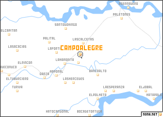 map of Campo Alegre