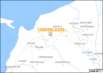 map of Campo Alegre