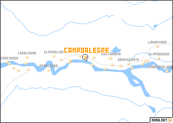 map of Campo Alegre