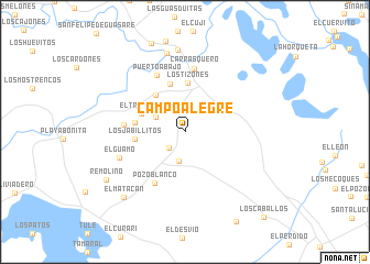 map of Campo Alegre