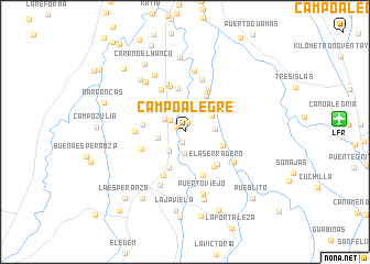 map of Campo Alegre