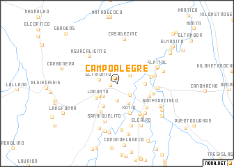 map of Campo Alegre