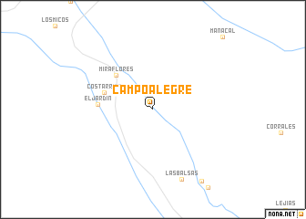 map of Campo Alegre