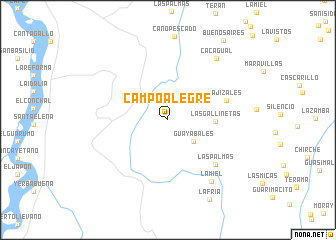 map of Campo Alegre