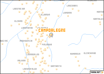 map of Campo Alegre