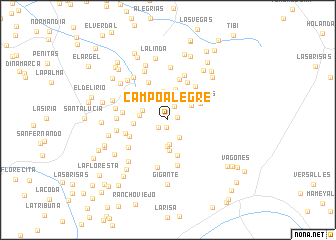 map of Campo Alegre