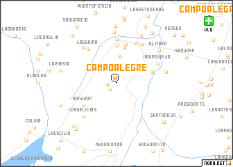 map of Campoalegre