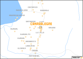 map of Campo Alegre