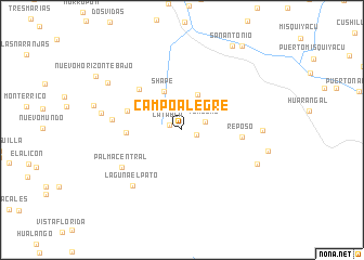map of Campo Alegre